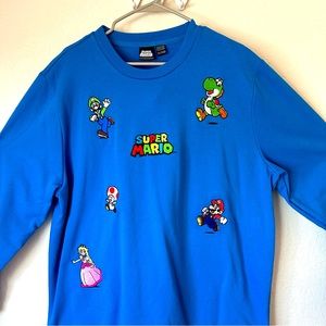 Nintendo Super Mario Brothers Blue Men’s XXL sweater